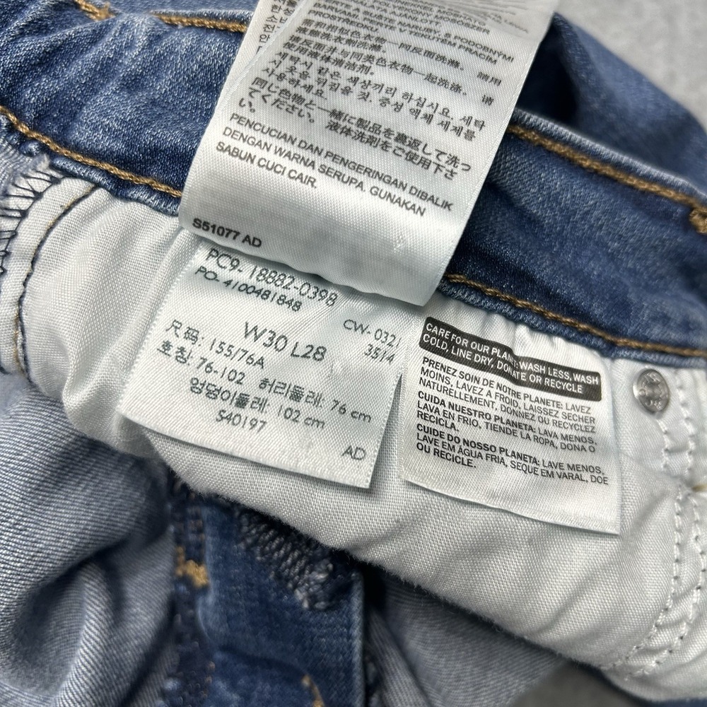 Levi's 721 High Rise Skinny Jeans Women 30 Blue Denim Stretch Casual Classic - Picture 10 of 14